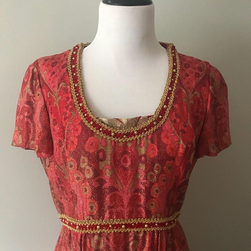 Vintage 60s Gino Charles Brocade Dress